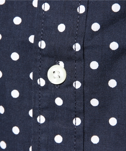 WEGO（ウィゴー）の「WEGO/ドットシャツ（シャツ/ブラウス・メンズ・ホワイト/ネイビー・MEDIUM/LARGE）」の9枚目の写真