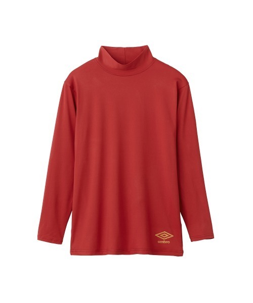 UMBRO(アンブロ)の「【Umbro(アンブロ)】ハイネックロングスリーブ(Tシャツ/カットソー・メンズ・レッド系その他/ダークブルー/ブラック・MEDIUM/LARGE/X-LARGE)」の1枚目の写真
