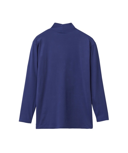 UMBRO(アンブロ)の「【Umbro(アンブロ)】ハイネックロングスリーブ(Tシャツ/カットソー・メンズ・レッド系その他/ダークブルー/ブラック・MEDIUM/LARGE/X-LARGE)」の4枚目の写真