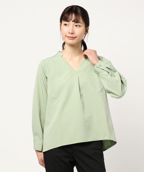 KOBE LETTUCE(コウベレタス)の「ウォッシャブルカットジョーゼットTブラウス(シャツ/ブラウス・レディース・ブラック/ネイビー/オフホワイト/ブルー/ボルドー/モカ/ピンク系その他3/ピンク系その他4/レッド系その他2/レッド系その他3/ブルー系その他2/ブルー系その他3/ブルー系その他4/ブルー系その他5/ブルー系その他6/ピンク系その他2/ホワイト系その他2/ホワイト系その他3/ブラック系その他2/ブラック系その他3/ブラウン系その他2/ブラウン系その他3/ホワイト系その他/ブラック系その他/ブラウン系その他/ブルー系その他/ピンク系その他/レッド系その他/ライトグレー/グレー系その他2/グレー系その他3/ブラウン系その他4/ブラウン系その他5/ブラウン系その他6/ブラウン系その他7/グレー系その他/ベージュ系その他4/オレンジ系その他3/パープル系その他4/グリーン系その他3/ブルー系その他7/ホワイト系その他4/その他/ブラック系その他4/オレンジ系その他/グリーン系その他/パープル系その他2/ベージュ系その他2/パープル系その他3/グリーン系その他2/その他1/ホワイト系その他5/ベージュ系その他3/オレンジ系その他2/その他2/ブラック系その他5/ベージュ系その他/オレンジ/パープル系その他/ミント/グレー系その他6/レッド系その他6/グリーン系その他7/その他8/その他9/ピンク系その他7/ブラック系その他6/グレー系その他5/グリーン系その他6/その他3/その他4/ピンク系その他5/レッド系その他5/グレー系その他4/グリーン系その他5/ホワイト系その他6/その他5/その他6/その他7/ピンク系その他6/レッド系その他4/ライトブルー/グリーン系その他4/パープル系その他5/その他10/その他11/サンドベージュ/その他13/ホワイト系その他7/その他12/その他16/その他14/その他15/その他22/その他24/グリーン/ブラック系その他7/グレー系その他7/その他18/その他20/その他21/その他23/その他25/その他27/その他17/その他19/ライトオレンジ系/ライトオレンジ系2/その他26/ライトオレンジ系3/グレー系2/ピンク系/モスグリーン/ピンク系1/ブラック系/ブラウン系/ブラウン系1/グリーン系/グレー系/ホワイト系/ホワイト系2/ブラック系1/グレー系1/グリーン系1/イエロー系/イエロー系1/ブルー系1/ライトグレー系1/ライトグレー系2/ブルー系2/ブルー系3/イエロー系2・1/3/4/2/5/6/7/8/9/#2/#10/10/#9)」の1枚目の写真