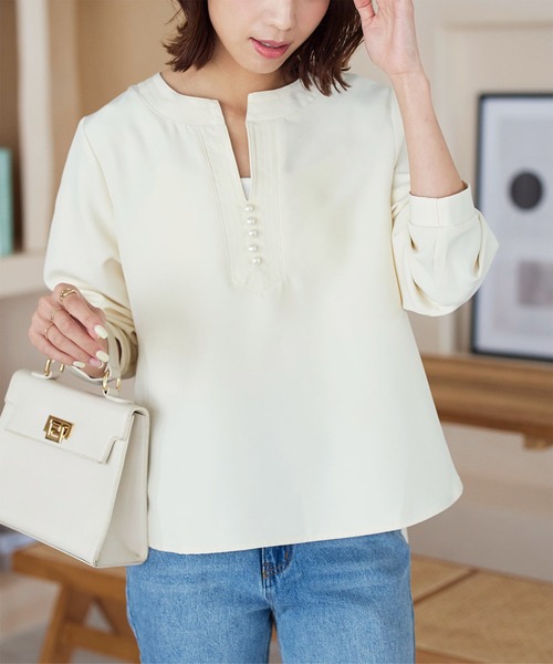 KOBE LETTUCE(コウベレタス)の「ウォッシャブルカットジョーゼットTブラウス(シャツ/ブラウス・レディース・ブラック/ネイビー/オフホワイト/ブルー/ボルドー/モカ/ピンク系その他3/ピンク系その他4/レッド系その他2/レッド系その他3/ブルー系その他2/ブルー系その他3/ブルー系その他4/ブルー系その他5/ブルー系その他6/ピンク系その他2/ホワイト系その他2/ホワイト系その他3/ブラック系その他2/ブラック系その他3/ブラウン系その他2/ブラウン系その他3/ホワイト系その他/ブラック系その他/ブラウン系その他/ブルー系その他/ピンク系その他/レッド系その他/ライトグレー/グレー系その他2/グレー系その他3/ブラウン系その他4/ブラウン系その他5/ブラウン系その他6/ブラウン系その他7/グレー系その他/ベージュ系その他4/オレンジ系その他3/パープル系その他4/グリーン系その他3/ブルー系その他7/ホワイト系その他4/その他/ブラック系その他4/オレンジ系その他/グリーン系その他/パープル系その他2/ベージュ系その他2/パープル系その他3/グリーン系その他2/その他1/ホワイト系その他5/ベージュ系その他3/オレンジ系その他2/その他2/ブラック系その他5/ベージュ系その他/オレンジ/パープル系その他/ミント/グレー系その他6/レッド系その他6/グリーン系その他7/その他8/その他9/ピンク系その他7/ブラック系その他6/グレー系その他5/グリーン系その他6/その他3/その他4/ピンク系その他5/レッド系その他5/グレー系その他4/グリーン系その他5/ホワイト系その他6/その他5/その他6/その他7/ピンク系その他6/レッド系その他4/ライトブルー/グリーン系その他4/パープル系その他5/その他10/その他11/サンドベージュ/その他13/ホワイト系その他7/その他12/その他16/その他14/その他15/その他22/その他24/グリーン/ブラック系その他7/グレー系その他7/その他18/その他20/その他21/その他23/その他25/その他27/その他17/その他19/ライトオレンジ系/ライトオレンジ系2/その他26/ライトオレンジ系3/グレー系2/ピンク系/モスグリーン/ピンク系1/ブラック系/ブラウン系/ブラウン系1/グリーン系/グレー系/ホワイト系/ホワイト系2/ブラック系1/グレー系1/グリーン系1/イエロー系/イエロー系1/ブルー系1/ライトグレー系1/ライトグレー系2/ブルー系2/ブルー系3/イエロー系2・1/3/4/2/5/6/7/8/9/#2/#10/10/#9)」の10枚目の写真