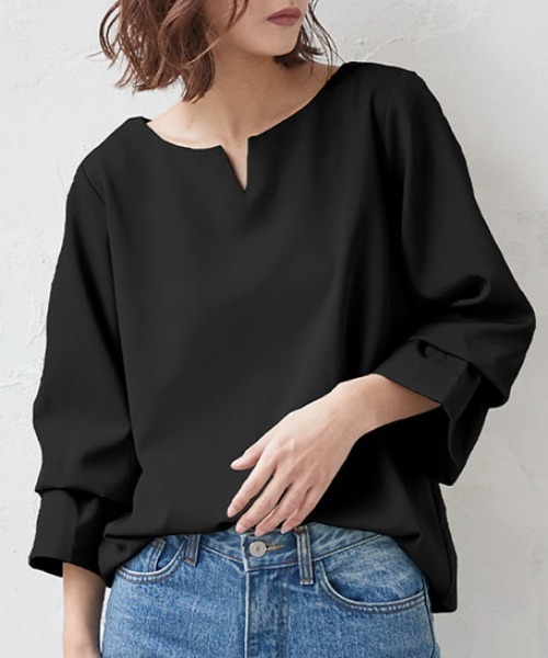 KOBE LETTUCE(コウベレタス)の「ウォッシャブルカットジョーゼットTブラウス(シャツ/ブラウス・レディース・ブラック/ネイビー/オフホワイト/ブルー/ボルドー/モカ/ピンク系その他3/ピンク系その他4/レッド系その他2/レッド系その他3/ブルー系その他2/ブルー系その他3/ブルー系その他4/ブルー系その他5/ブルー系その他6/ピンク系その他2/ホワイト系その他2/ホワイト系その他3/ブラック系その他2/ブラック系その他3/ブラウン系その他2/ブラウン系その他3/ホワイト系その他/ブラック系その他/ブラウン系その他/ブルー系その他/ピンク系その他/レッド系その他/ライトグレー/グレー系その他2/グレー系その他3/ブラウン系その他4/ブラウン系その他5/ブラウン系その他6/ブラウン系その他7/グレー系その他/ベージュ系その他4/オレンジ系その他3/パープル系その他4/グリーン系その他3/ブルー系その他7/ホワイト系その他4/その他/ブラック系その他4/オレンジ系その他/グリーン系その他/パープル系その他2/ベージュ系その他2/パープル系その他3/グリーン系その他2/その他1/ホワイト系その他5/ベージュ系その他3/オレンジ系その他2/その他2/ブラック系その他5/ベージュ系その他/オレンジ/パープル系その他/ミント/グレー系その他6/レッド系その他6/グリーン系その他7/その他8/その他9/ピンク系その他7/ブラック系その他6/グレー系その他5/グリーン系その他6/その他3/その他4/ピンク系その他5/レッド系その他5/グレー系その他4/グリーン系その他5/ホワイト系その他6/その他5/その他6/その他7/ピンク系その他6/レッド系その他4/ライトブルー/グリーン系その他4/パープル系その他5/その他10/その他11/サンドベージュ/その他13/ホワイト系その他7/その他12/その他16/その他14/その他15/その他22/その他24/グリーン/ブラック系その他7/グレー系その他7/その他18/その他20/その他21/その他23/その他25/その他27/その他17/その他19/ライトオレンジ系/ライトオレンジ系2/その他26/ライトオレンジ系3/グレー系2/ピンク系/モスグリーン/ピンク系1/ブラック系/ブラウン系/ブラウン系1/グリーン系/グレー系/ホワイト系/ホワイト系2/ブラック系1/グレー系1/グリーン系1/イエロー系/イエロー系1/ブルー系1/ライトグレー系1/ライトグレー系2/ブルー系2/ブルー系3/イエロー系2・1/3/4/2/5/6/7/8/9/#2/#10/10/#9)」の13枚目の写真