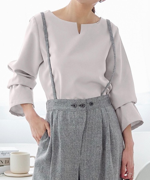 KOBE LETTUCE(コウベレタス)の「ウォッシャブルカットジョーゼットTブラウス(シャツ/ブラウス・レディース・ブラック/ネイビー/オフホワイト/ブルー/ボルドー/モカ/ピンク系その他3/ピンク系その他4/レッド系その他2/レッド系その他3/ブルー系その他2/ブルー系その他3/ブルー系その他4/ブルー系その他5/ブルー系その他6/ピンク系その他2/ホワイト系その他2/ホワイト系その他3/ブラック系その他2/ブラック系その他3/ブラウン系その他2/ブラウン系その他3/ホワイト系その他/ブラック系その他/ブラウン系その他/ブルー系その他/ピンク系その他/レッド系その他/ライトグレー/グレー系その他2/グレー系その他3/ブラウン系その他4/ブラウン系その他5/ブラウン系その他6/ブラウン系その他7/グレー系その他/ベージュ系その他4/オレンジ系その他3/パープル系その他4/グリーン系その他3/ブルー系その他7/ホワイト系その他4/その他/ブラック系その他4/オレンジ系その他/グリーン系その他/パープル系その他2/ベージュ系その他2/パープル系その他3/グリーン系その他2/その他1/ホワイト系その他5/ベージュ系その他3/オレンジ系その他2/その他2/ブラック系その他5/ベージュ系その他/オレンジ/パープル系その他/ミント/グレー系その他6/レッド系その他6/グリーン系その他7/その他8/その他9/ピンク系その他7/ブラック系その他6/グレー系その他5/グリーン系その他6/その他3/その他4/ピンク系その他5/レッド系その他5/グレー系その他4/グリーン系その他5/ホワイト系その他6/その他5/その他6/その他7/ピンク系その他6/レッド系その他4/ライトブルー/グリーン系その他4/パープル系その他5/その他10/その他11/サンドベージュ/その他13/ホワイト系その他7/その他12/その他16/その他14/その他15/その他22/その他24/グリーン/ブラック系その他7/グレー系その他7/その他18/その他20/その他21/その他23/その他25/その他27/その他17/その他19/ライトオレンジ系/ライトオレンジ系2/その他26/ライトオレンジ系3/グレー系2/ピンク系/モスグリーン/ピンク系1/ブラック系/ブラウン系/ブラウン系1/グリーン系/グレー系/ホワイト系/ホワイト系2/ブラック系1/グレー系1/グリーン系1/イエロー系/イエロー系1/ブルー系1/ライトグレー系1/ライトグレー系2/ブルー系2/ブルー系3/イエロー系2・1/3/4/2/5/6/7/8/9/#2/#10/10/#9)」の22枚目の写真