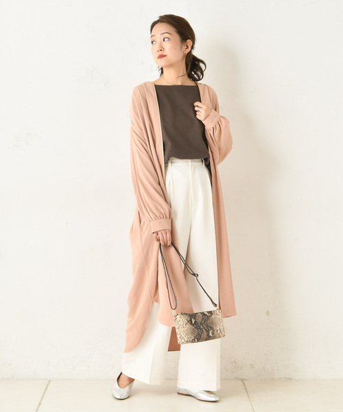 DouDou（ドゥドゥ）の「フロントジップギャザーシャツ（シャツ/ブラウス・レディース・ベージュ/カーキ/ピンク・FREE）」の17枚目の写真