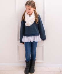 Catherine Cottage（キャサリンコテージ）の「【3点SET】パイル地プルオーバー+パンツ+マフラー（スウェット・キッズ）」