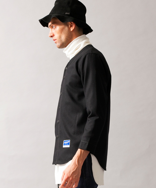 MONKEY TIME（モンキータイム）の「MT ∴  フラノ ベースボール シャツ ◆（シャツ/ブラウス・メンズ・ブラック/グレー・LARGE/MEDIUM/SMALL）」の11枚目の写真