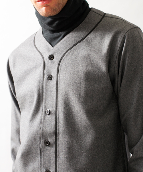 MONKEY TIME（モンキータイム）の「MT ∴  フラノ ベースボール シャツ ◆（シャツ/ブラウス・メンズ・ブラック/グレー・LARGE/MEDIUM/SMALL）」の16枚目の写真