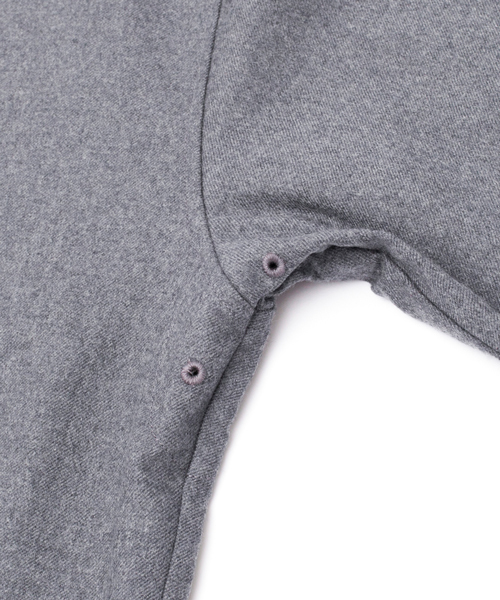 MONKEY TIME（モンキータイム）の「MT ∴  フラノ ベースボール シャツ ◆（シャツ/ブラウス・メンズ・ブラック/グレー・LARGE/MEDIUM/SMALL）」の7枚目の写真