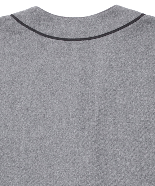 MONKEY TIME（モンキータイム）の「MT ∴  フラノ ベースボール シャツ ◆（シャツ/ブラウス・メンズ・ブラック/グレー・LARGE/MEDIUM/SMALL）」の9枚目の写真