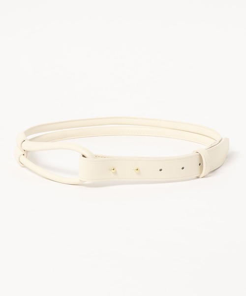 coca（coca）（コカ）の「フェイクレザー巻きベルト（ベルト・レディース・アイボリー/ベージュ・ONE SIZE）」の13枚目の写真