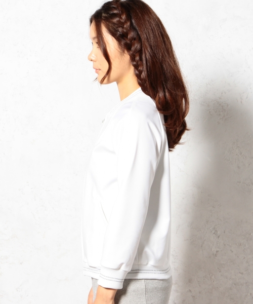 green label relaxing（グリーンレーベルリラクシング）の「GC C/N/PUダブルクロスブルゾン ◆（ブルゾン・レディース・ホワイト/ネイビー・フリー）」の16枚目の写真