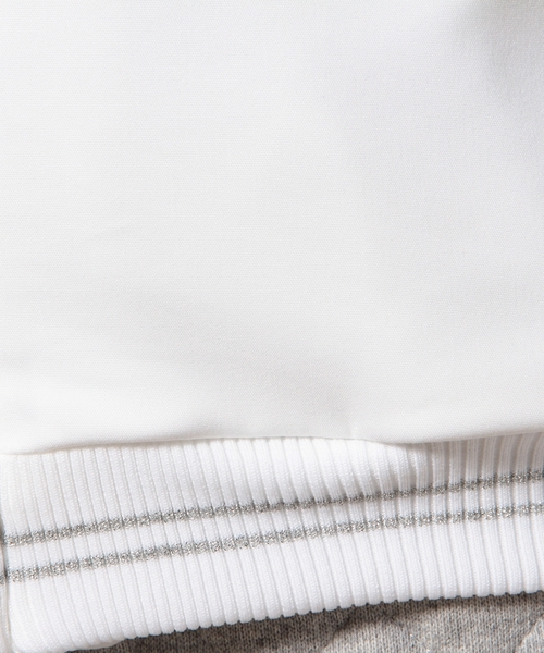 green label relaxing（グリーンレーベルリラクシング）の「GC C/N/PUダブルクロスブルゾン ◆（ブルゾン・レディース・ホワイト/ネイビー・フリー）」の10枚目の写真