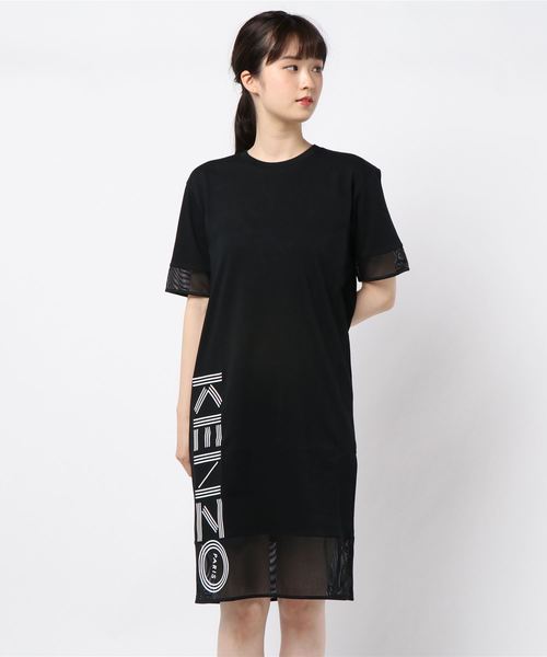 セール Kenzo Sport Mesh Mix Soft Skate Tee Dress ワンピース Kenzo ケンゾー のファッション通販 Zozotown