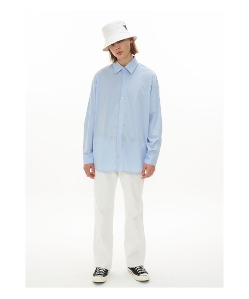 OY（オーワイ）の「バックボタンデザインシャツ（シャツ/ブラウス・メンズ・ホワイト/ライトブルー/ブラック・FREE）」の14枚目の写真