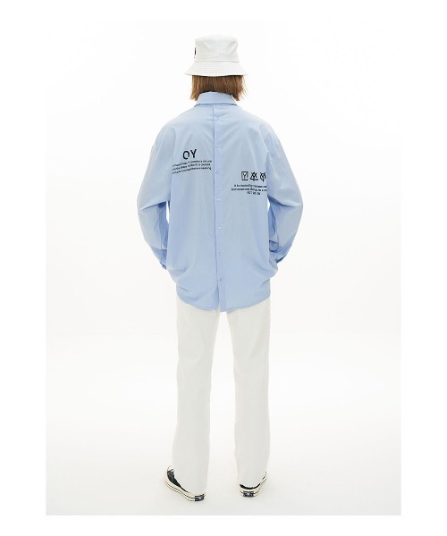 OY（オーワイ）の「バックボタンデザインシャツ（シャツ/ブラウス・メンズ・ホワイト/ライトブルー/ブラック・FREE）」の17枚目の写真