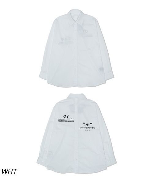 OY（オーワイ）の「バックボタンデザインシャツ（シャツ/ブラウス・メンズ・ホワイト/ライトブルー/ブラック・FREE）」の19枚目の写真