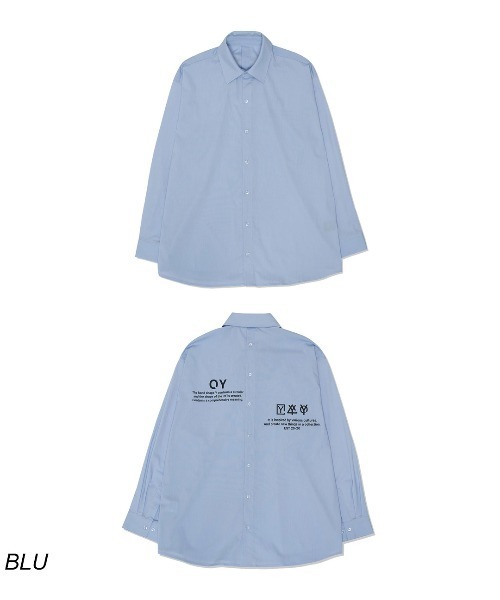 OY（オーワイ）の「バックボタンデザインシャツ（シャツ/ブラウス・メンズ・ホワイト/ライトブルー/ブラック・FREE）」の21枚目の写真