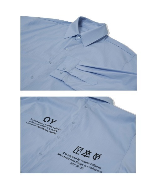 OY（オーワイ）の「バックボタンデザインシャツ（シャツ/ブラウス・メンズ・ホワイト/ライトブルー/ブラック・FREE）」の22枚目の写真