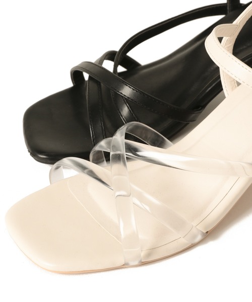 Heather（ヘザー）の「アソートストラップサンダル 875227（サンダル・レディース・ブラック/アイボリー・MEDIUM/LARGE）」の4枚目の写真