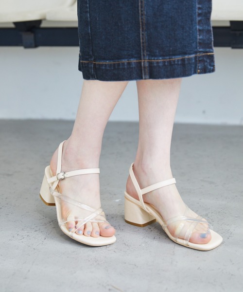 Heather（ヘザー）の「アソートストラップサンダル 875227（サンダル・レディース・ブラック/アイボリー・MEDIUM/LARGE）」の9枚目の写真