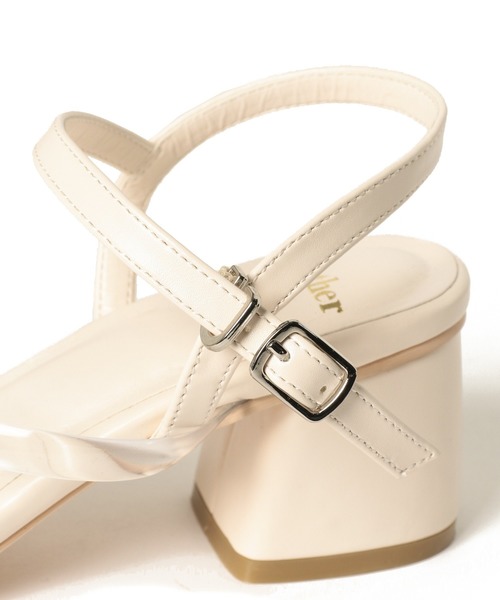 Heather（ヘザー）の「アソートストラップサンダル 875227（サンダル・レディース・ブラック/アイボリー・MEDIUM/LARGE）」の8枚目の写真