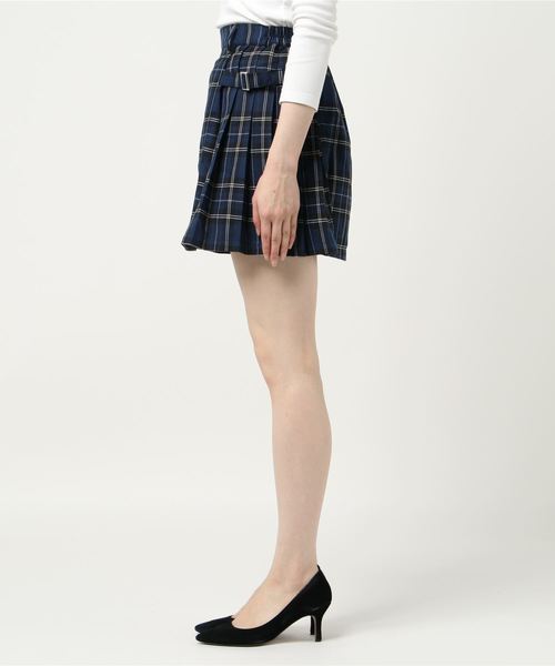 WEGO(ウィゴー)の「WEGO/サイドベルトスカパン(スカート・レディース・パープル系その他2/ブルー系その他2/ベージュ系その他2・FREE)」の4枚目の写真