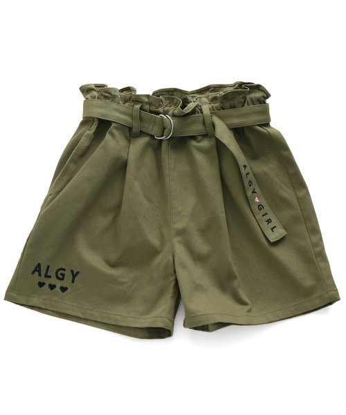 algy（アルジー）の「ベルト付きショーパン（その他パンツ・キッズ・インディゴブルー/ピンク/カーキ・X-SMALL/SMALL/MEDIUM/XX-SMALL）」の2枚目の写真
