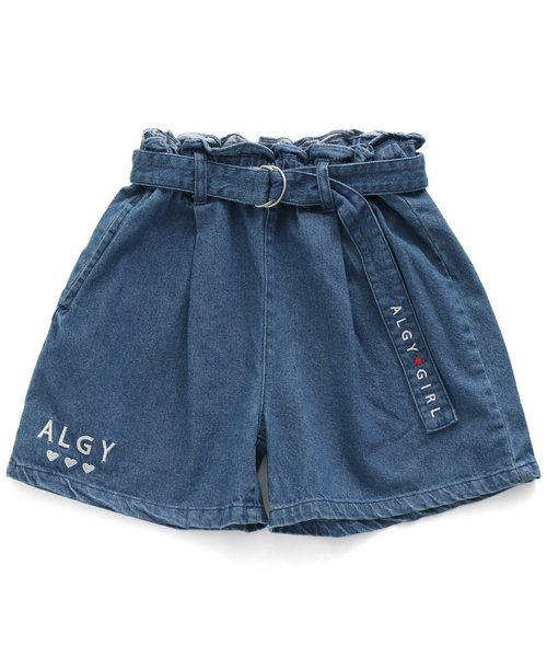 algy（アルジー）の「ベルト付きショーパン（その他パンツ・キッズ・インディゴブルー/ピンク/カーキ・X-SMALL/SMALL/MEDIUM/XX-SMALL）」の3枚目の写真