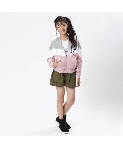 algy（アルジー）の「ベルト付きショーパン（その他パンツ・キッズ・インディゴブルー/ピンク/カーキ・X-SMALL/SMALL/MEDIUM/XX-SMALL）」の4枚目の写真