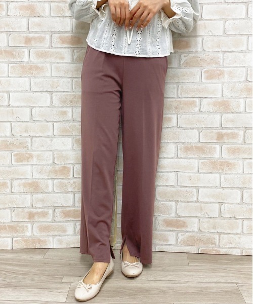 apres jour（アプレジュール）の「イージークロスパンツ【ZOZOTOWN限定アイテム】（その他パンツ・レディース・ブラウン系その他/アイボリー/ブラック/ミント/ライトブルー・フリー）」の4枚目の写真