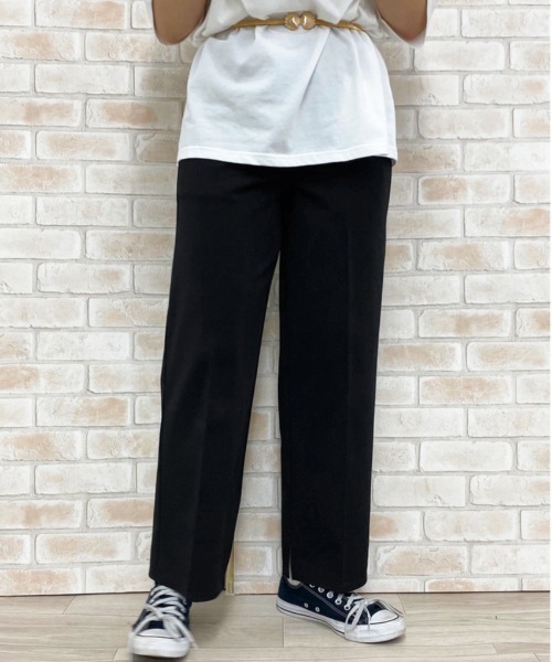apres jour（アプレジュール）の「イージークロスパンツ【ZOZOTOWN限定アイテム】（その他パンツ・レディース・ブラウン系その他/アイボリー/ブラック/ミント/ライトブルー・フリー）」の3枚目の写真