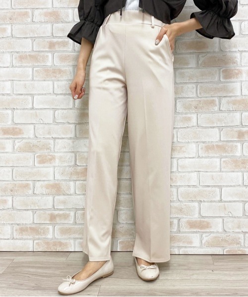 apres jour（アプレジュール）の「イージークロスパンツ【ZOZOTOWN限定アイテム】（その他パンツ・レディース・ブラウン系その他/アイボリー/ブラック/ミント/ライトブルー・フリー）」の7枚目の写真