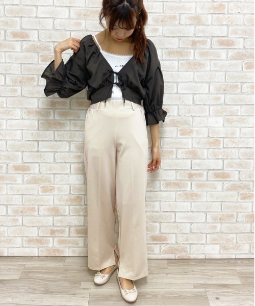 apres jour（アプレジュール）の「イージークロスパンツ【ZOZOTOWN限定アイテム】（その他パンツ・レディース・ブラウン系その他/アイボリー/ブラック/ミント/ライトブルー・フリー）」の11枚目の写真