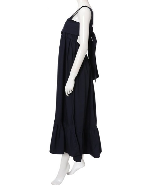 fifth(フィフス)の「バックリボンエプロンワンピース(ワンピース・レディース・ベージュ/ネイビー・MEDIUM)」の5枚目の写真