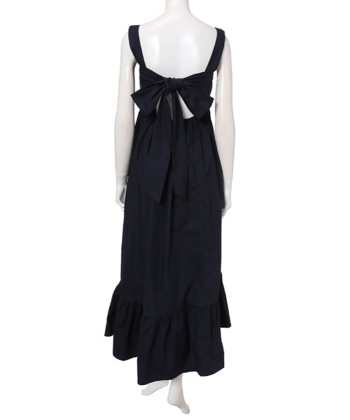 fifth(フィフス)の「バックリボンエプロンワンピース(ワンピース・レディース・ベージュ/ネイビー・MEDIUM)」の10枚目の写真