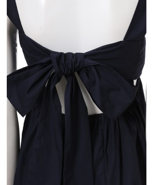 fifth(フィフス)の「バックリボンエプロンワンピース(ワンピース・レディース・ベージュ/ネイビー・MEDIUM)」の9枚目の写真