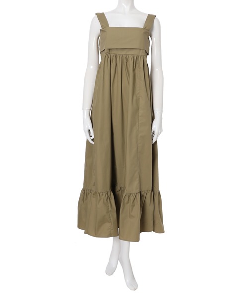 fifth(フィフス)の「バックリボンエプロンワンピース(ワンピース・レディース・ベージュ/ネイビー・MEDIUM)」の12枚目の写真