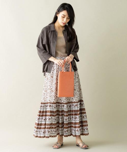 SHARE PARK（シェアパーク）の「ミニメルカドバッグ（トートバッグ・レディース・ブラウン系・F）」の5枚目の写真