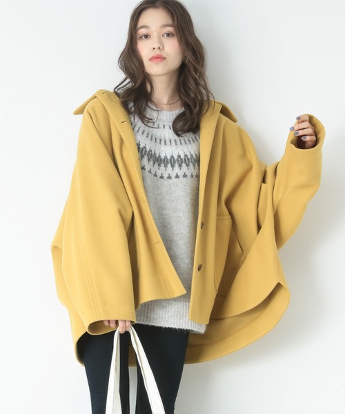 DOUBLE STANDARD CLOTHING ベージュポンチョコート Sov. DOUBLE STANDARD CLOTHING ポンチョ コート - メルカリ