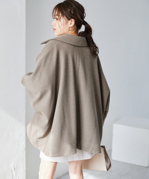 DOUBLE STANDARD CLOTHING ベージュポンチョコート Sov. DOUBLE STANDARD CLOTHING ポンチョ コート - メルカリ