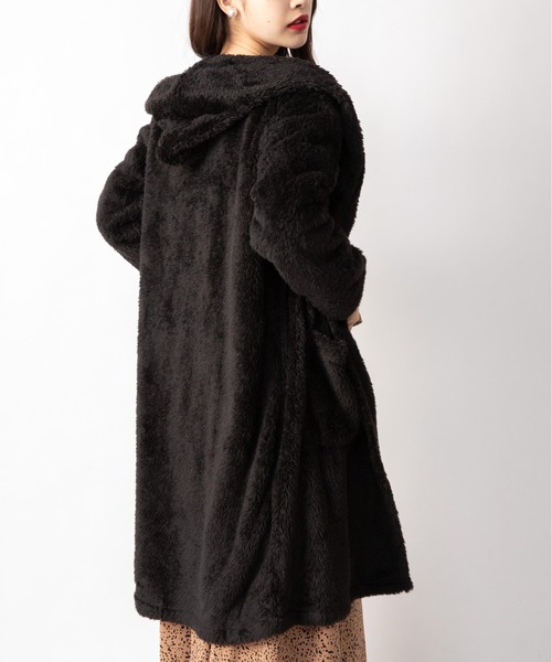 Mysa&Liina（ミーサリーナ）の「フード付きトッパーカーディガン（カーディガン/ボレロ・レディース・ブラック/ベージュ/グレー/グレイッシュベージュ・M）」の2枚目の写真