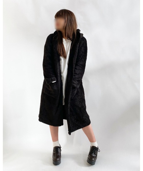 Mysa&Liina（ミーサリーナ）の「フード付きトッパーカーディガン（カーディガン/ボレロ・レディース・ブラック/ベージュ/グレー/グレイッシュベージュ・M）」の5枚目の写真