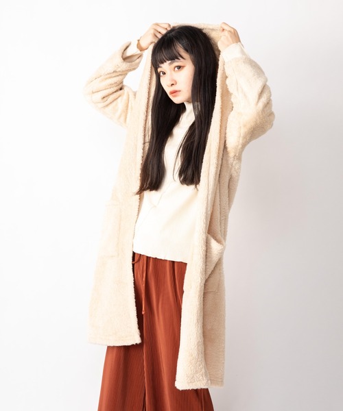 Mysa&Liina（ミーサリーナ）の「フード付きトッパーカーディガン（カーディガン/ボレロ・レディース・ブラック/ベージュ/グレー/グレイッシュベージュ・M）」の16枚目の写真