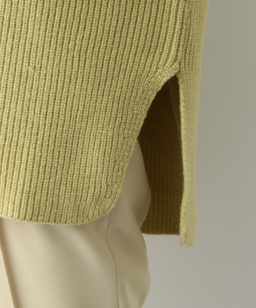 A part by(アパートバイ)の「7GANWハーフジップニット 918289(ニット/セーター・レディース・ブラック/アイボリー/ライトイエロー・FREE)」の19枚目の写真