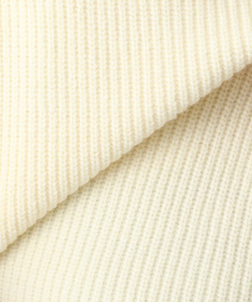 A part by(アパートバイ)の「7GANWハーフジップニット 918289(ニット/セーター・レディース・ブラック/アイボリー/ライトイエロー・FREE)」の7枚目の写真