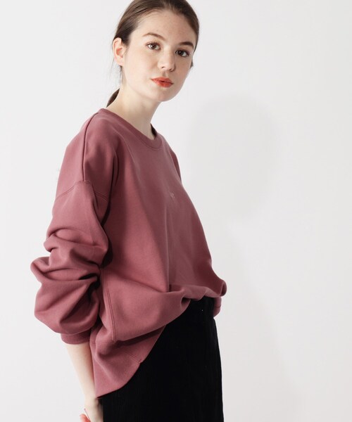grove(グローブ)の「【Lee】ロゴ刺しゅうクルーネックプルオーバー(スウェット・レディース・ベージュ/ピンク系その他/ブラウン系・02)」の1枚目の写真
