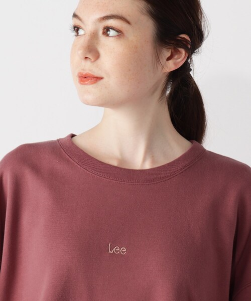 grove(グローブ)の「【Lee】ロゴ刺しゅうクルーネックプルオーバー(スウェット・レディース・ベージュ/ピンク系その他/ブラウン系・02)」の8枚目の写真