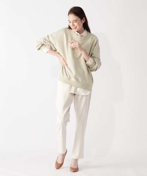 grove(グローブ)の「【Lee】ロゴ刺しゅうクルーネックプルオーバー(スウェット・レディース・ベージュ/ピンク系その他/ブラウン系・02)」の13枚目の写真