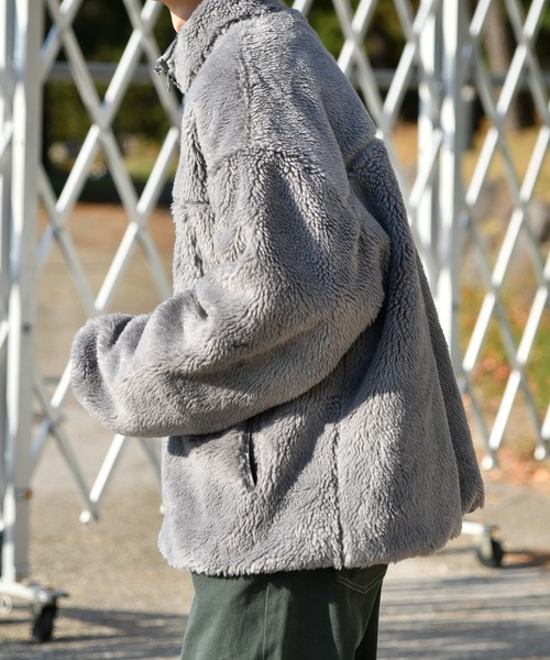 Perushu ペルーシュロゴビッグボアブルゾン セールペルーシュロゴビッグボアブルゾン（ブルゾン）｜Perushu