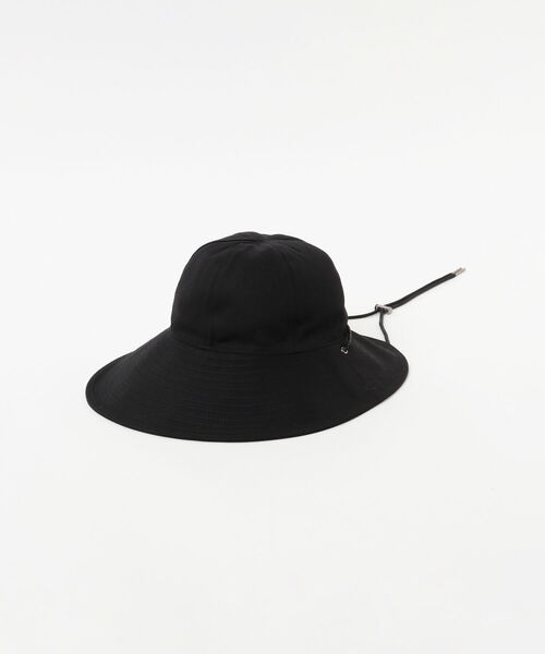Ray BEAMS（レイビームス）の「Ray BEAMS / コットン ロングブリム ハット（ハット・レディース・ブラック/ブラウン系その他4・ONE SIZE）」の3枚目の写真